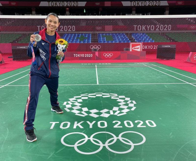 ▲戴資穎在東京奧運拿下羽球女子單打的銀牌。（圖／翻攝自戴資穎IG）
