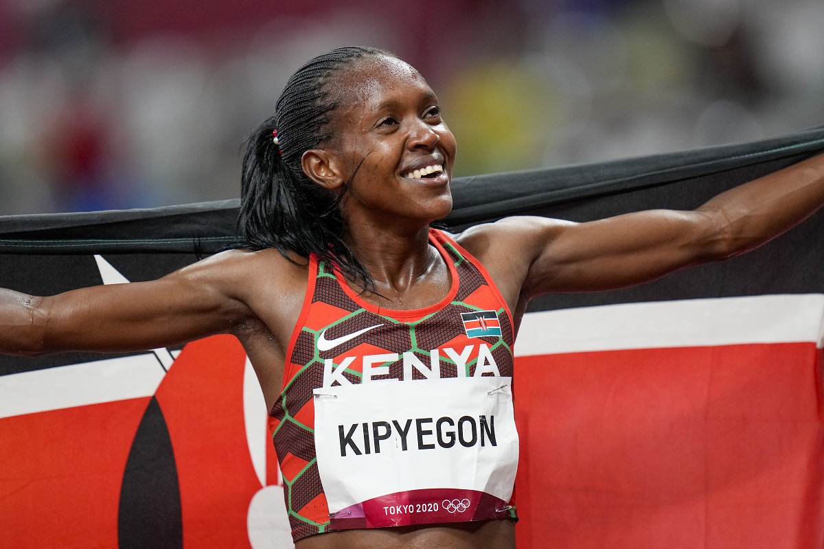 ▲肯亞選手Faith Kipyegon在女子1500公尺奪冠。（圖／美聯社／達志影像）
