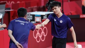 桌球／林昀儒、莊智淵夢幻合拍　新加坡賽雙打首戰開胡
