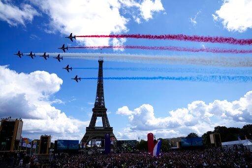 ▲2024巴黎奧運，艾菲爾鐵塔將成賽事舉辦地點。（圖／美聯社／達志影像）