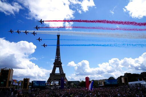 ▲2024巴黎奧運，艾菲爾鐵塔將成賽事舉辦地點。（圖／美聯社／達志影像）