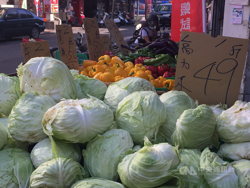 ▲8月上旬豪雨影響下，中南部彰化以南7縣市都出現農損，台北果菜批發市場10日整體蔬菜交易均價每公斤新台幣48.7元，再創今年新高。（圖/中央社）