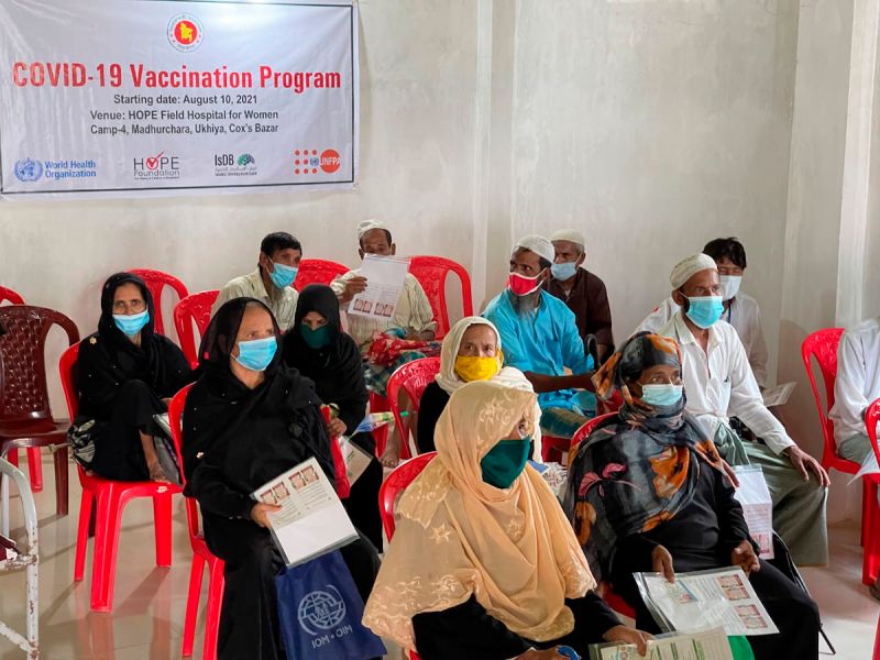 洛興雅難民營環境擁擠　孟加拉啟動接種控制疫情

