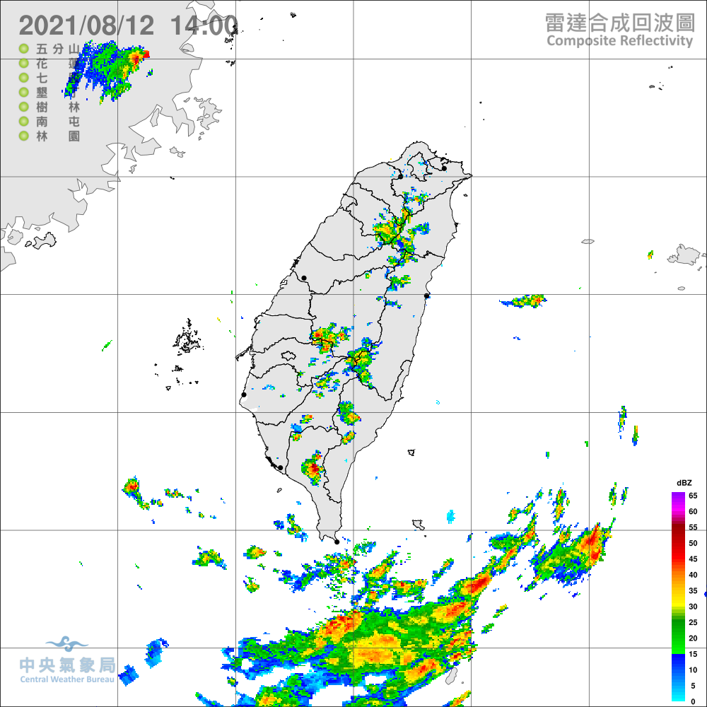 ▲氣象局表示，受午後對流發展旺盛影響，西部山區及宜蘭山區都有發生大雨機會。（圖／中央氣象局提供）