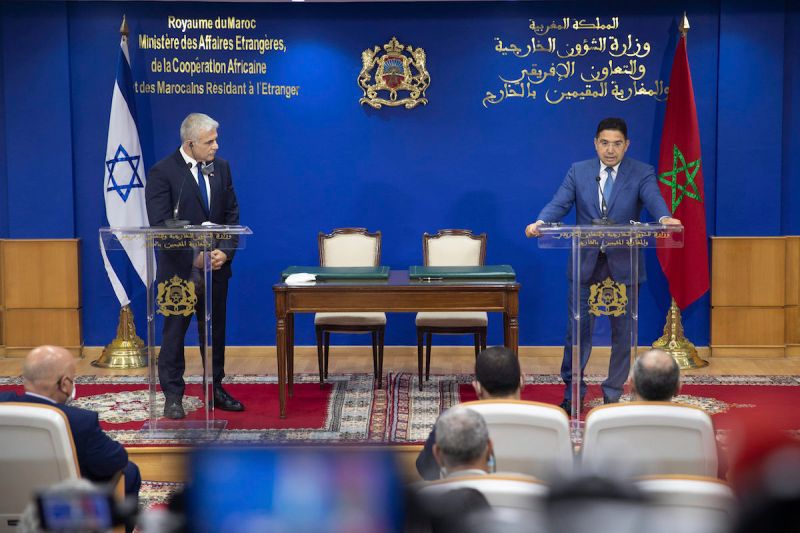 以色列外長歷史性出訪摩洛哥首日　雙方簽3項協議
