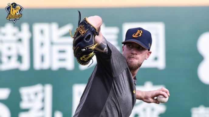 ▲兄弟新洋投格里斯。（圖／兄弟提供）