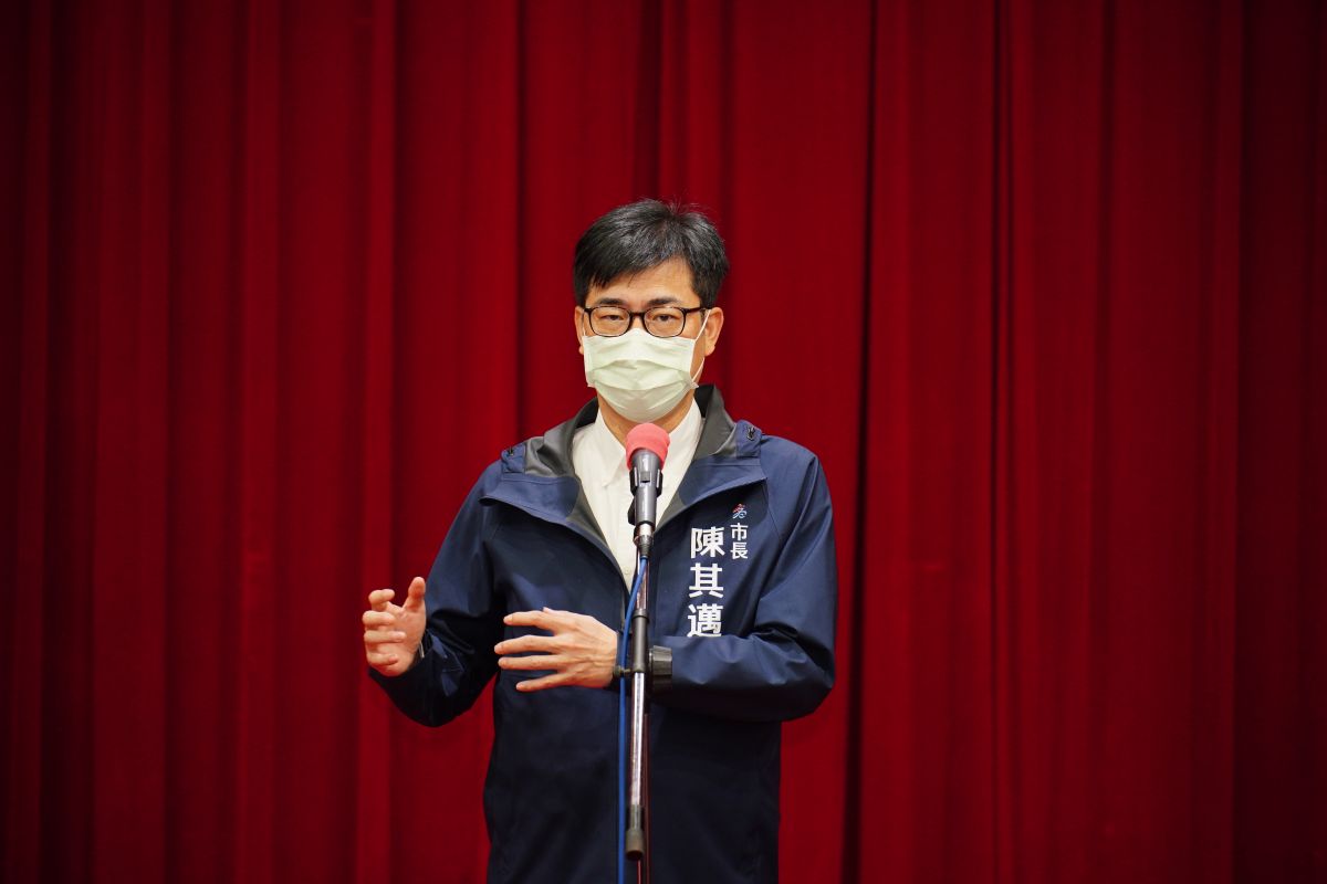 ▲COVID-19疫情趨緩，高雄市長陳其邁今天表示，COVID-19疫情也趨於穩定，高雄的應變機制包括組織等會隨著中央調整隨之做改變。(圖／高市府提供)
