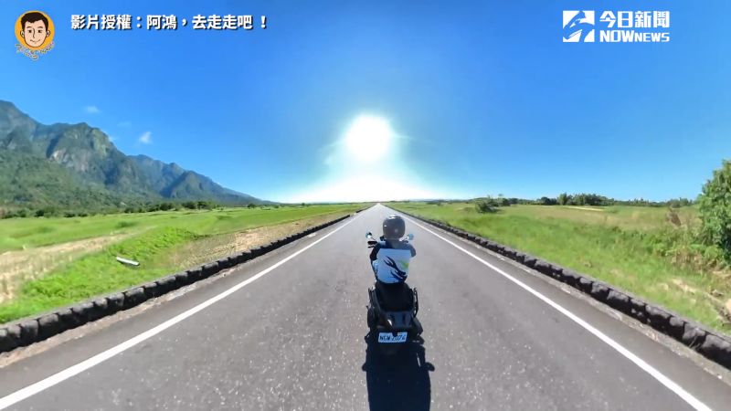 ▲熱血大叔阿鴻去年分享「50歲男人一日環島」影片暴紅,鼓勵大家勇敢追夢,不管幾歲都不嫌晚。(圖/「阿鴻,去走走吧 !」頻道授權)
