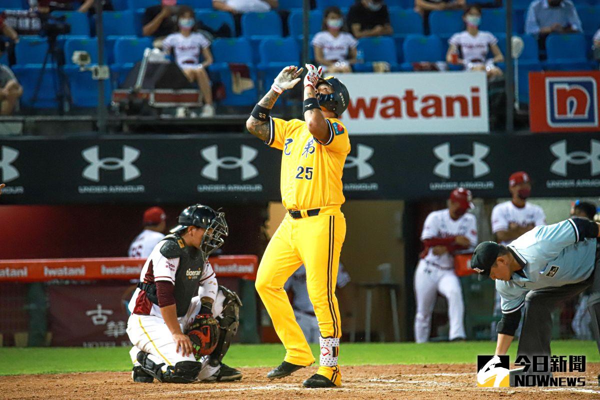 ▲中信兄弟林智勝擊出兩分打點全壘打。（圖／記者葉政勳攝 , 2021.08.17）