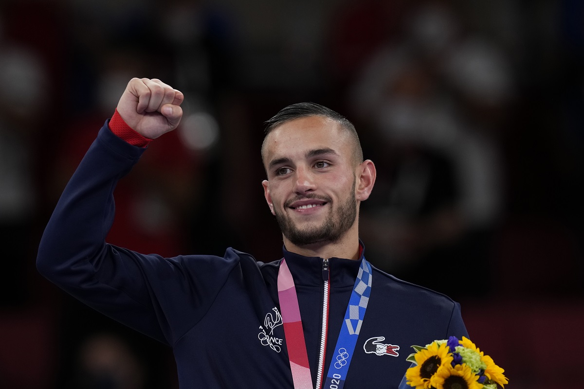 ▲法國空手道金牌選手Steven Da Costa。（圖／美聯社／達志影像）