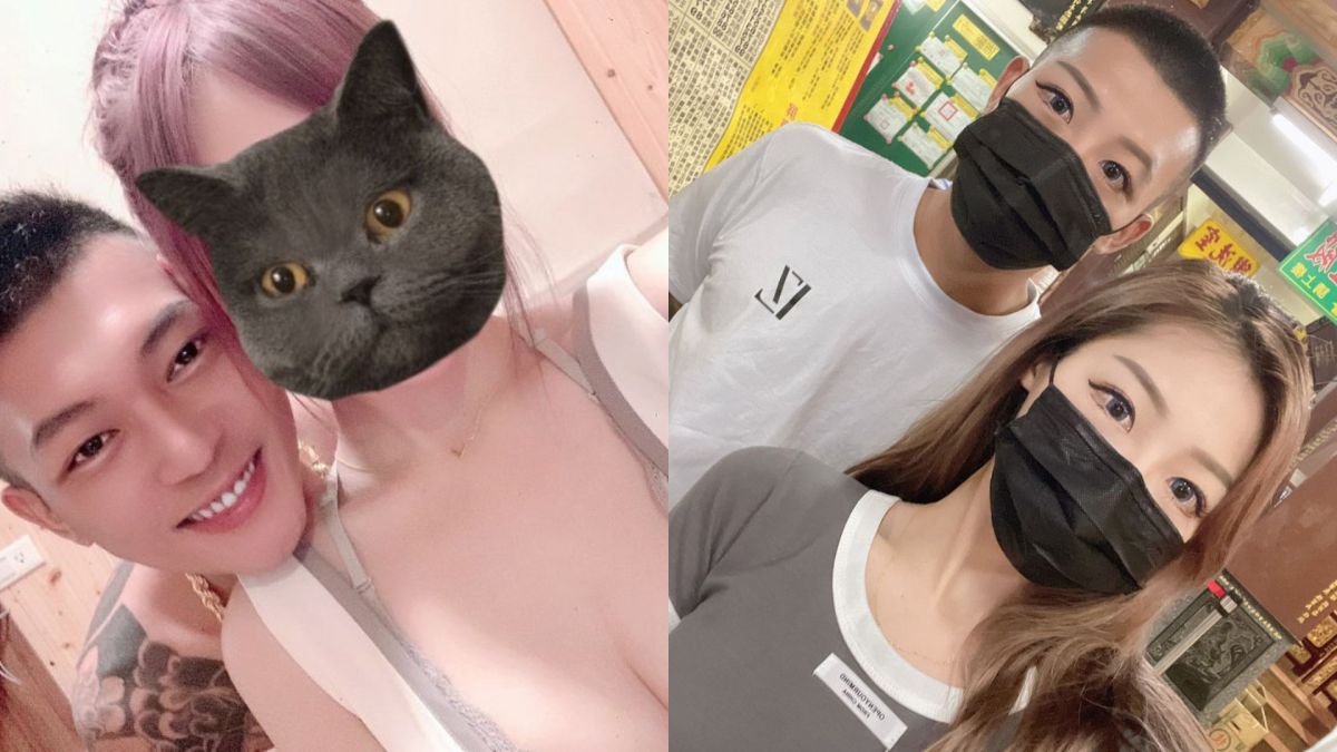 ▲鳳梨和女友在情人節放閃。（圖／鳳梨吳泓逸、歐菈IG）