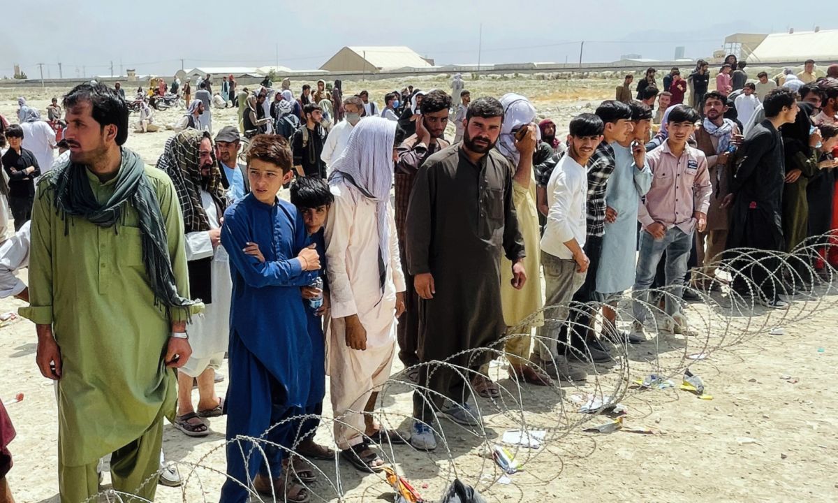 ▲國際紅十字會人員表示，阿富汗人民面臨局勢動盪、糧食危機及疫情三重威脅。（圖／美聯社／達志影像）