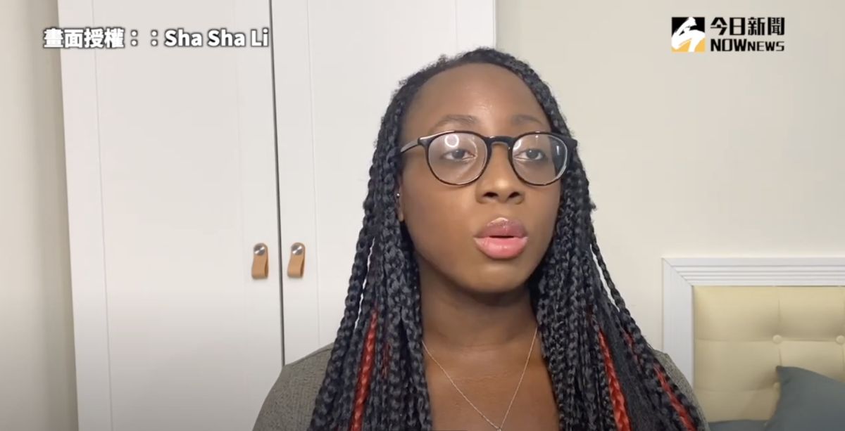 ▲ YouTuber「Sha Sha Li」以自身黑人身分，分享在台灣和中國居住的差異性。（圖／Sha Sha Li  授權）
