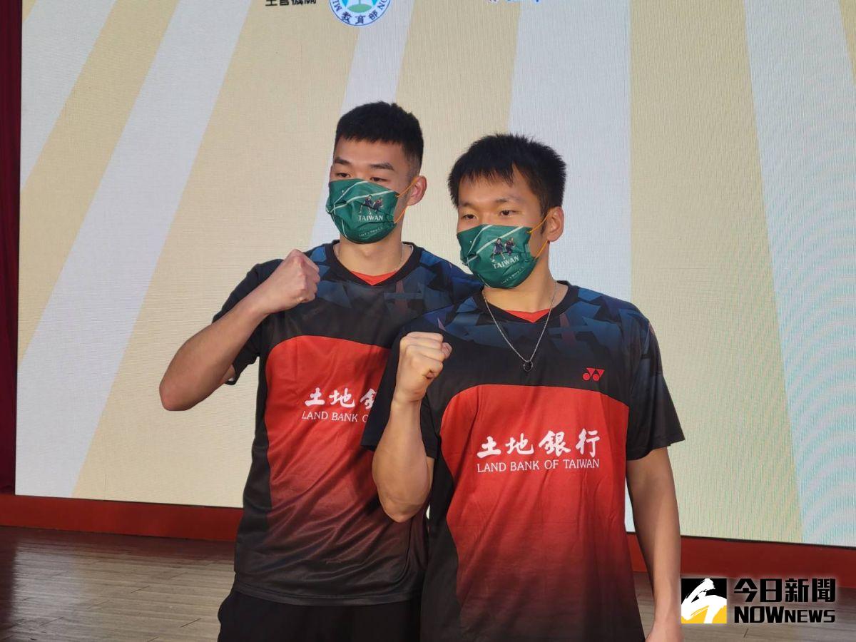 ▲台灣黃金男雙李洋和王齊麟。（圖／黃建霖攝）