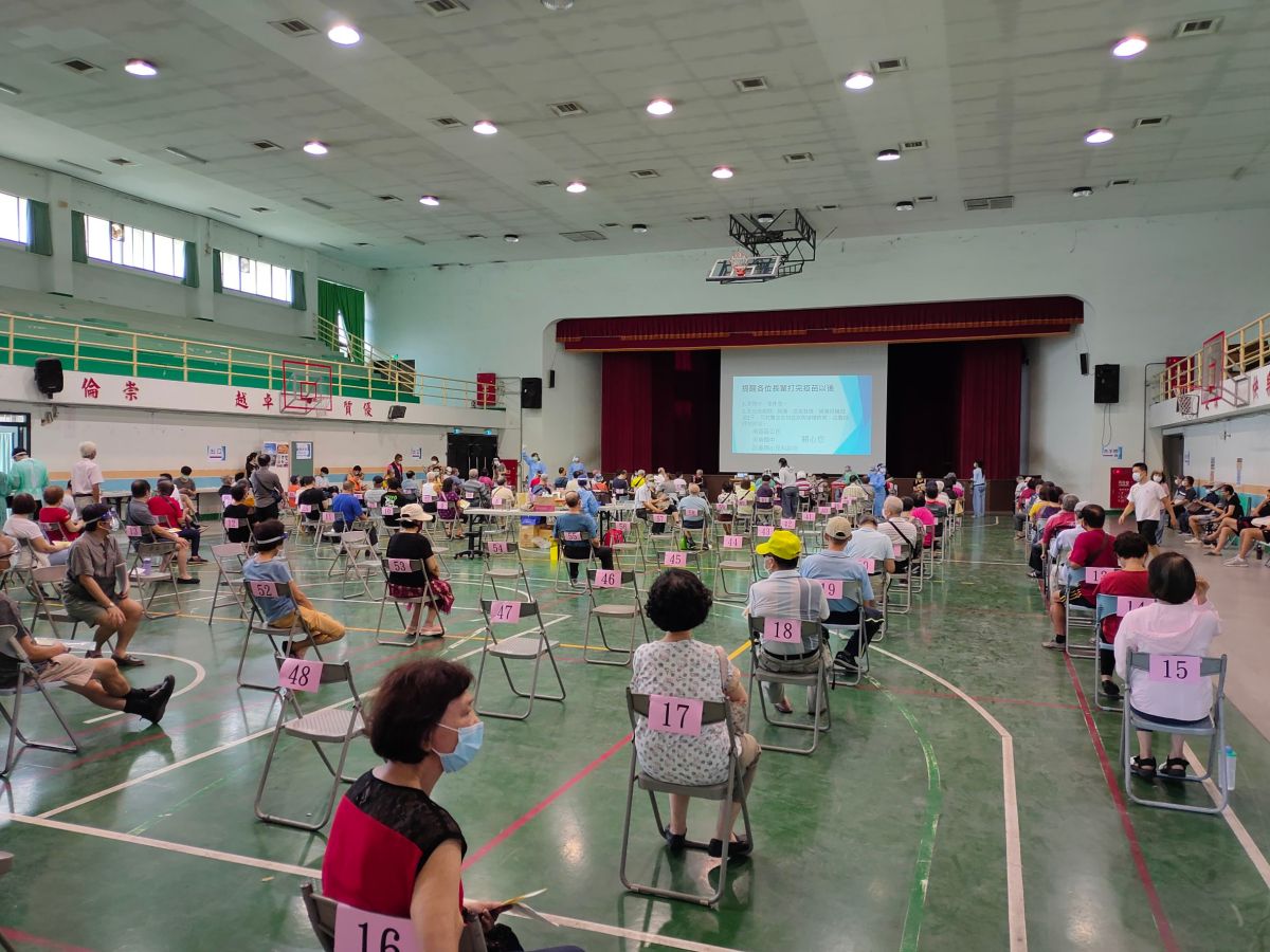 ▲台中市疫苗快打站(圖／柳榮俊攝2021.8.20)