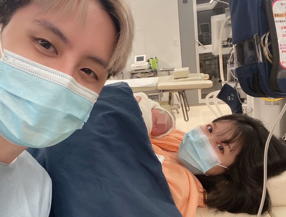 ▲田亞霍老婆順利產下兒子。（圖／田亞霍提供）