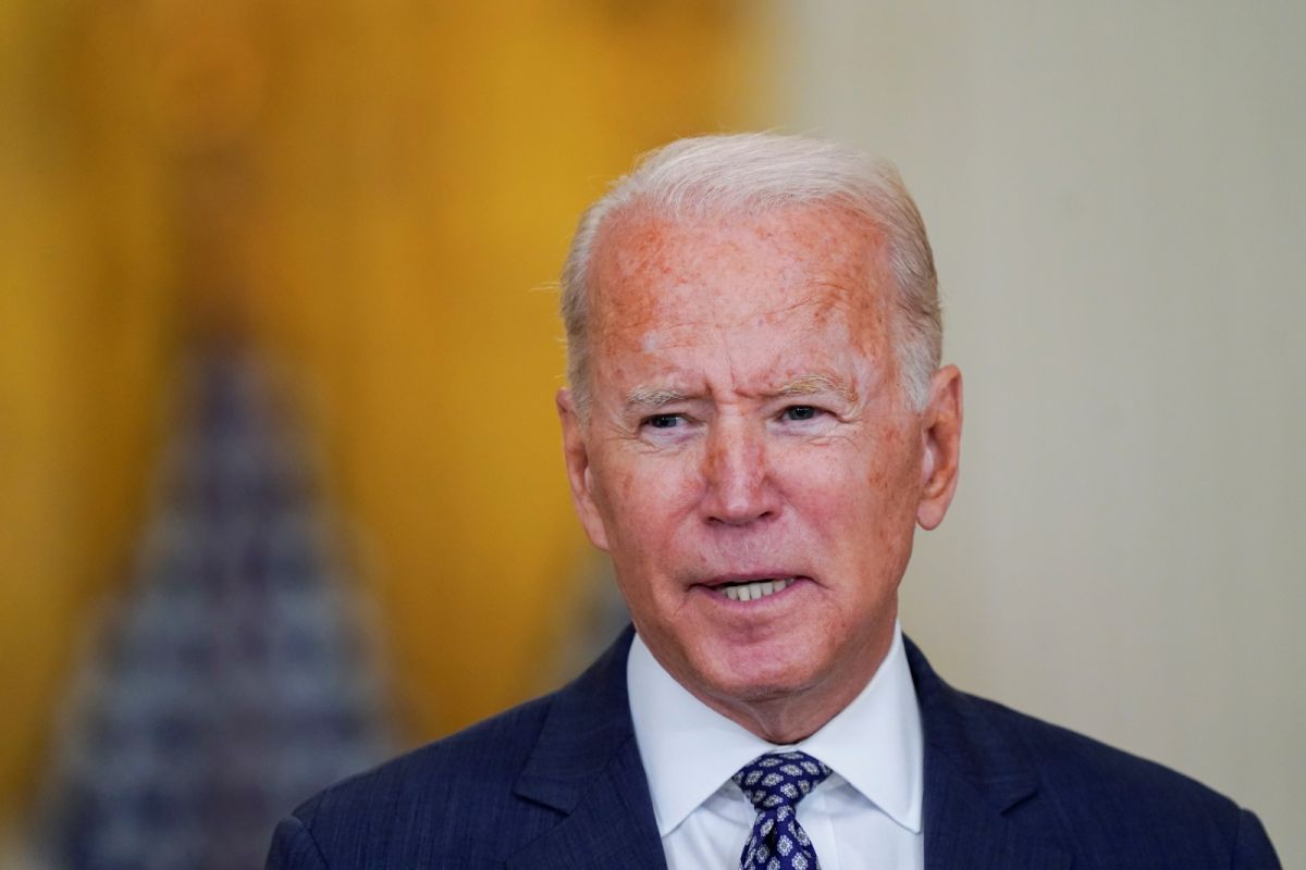 ▲拜登當地時間20日於白宮舉行記者會，針對阿富汗爭議、撤僑等事宜再做說明。（圖／美聯社／達志影像）