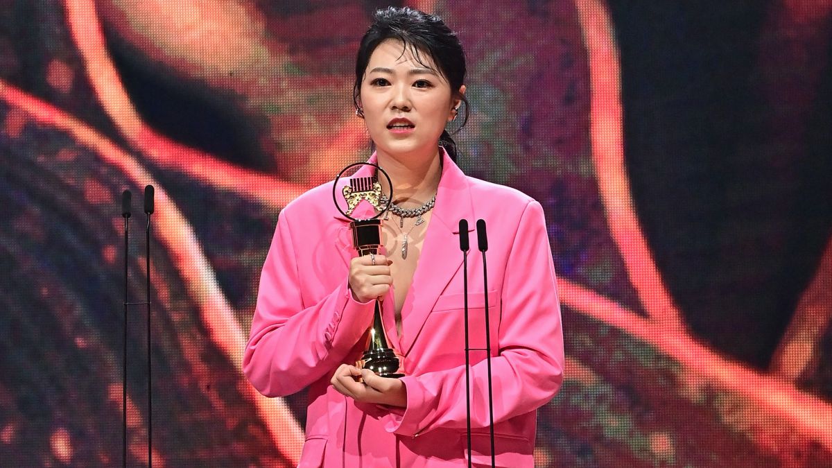 ▲本屆「最佳台語女歌手」、「最佳台語專輯」都由曹雅雯奪得。（圖／台視）