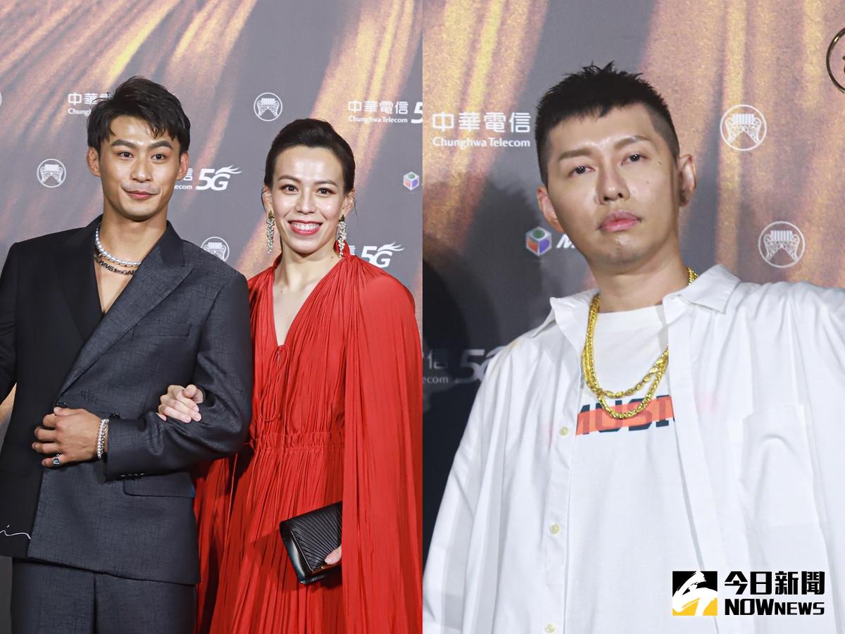 ▲楊勇緯（左圖左）、郭婞淳（左圖右）為歌王蛋堡（右）頒發最佳華語專輯。（圖／NOWnews影像中心）