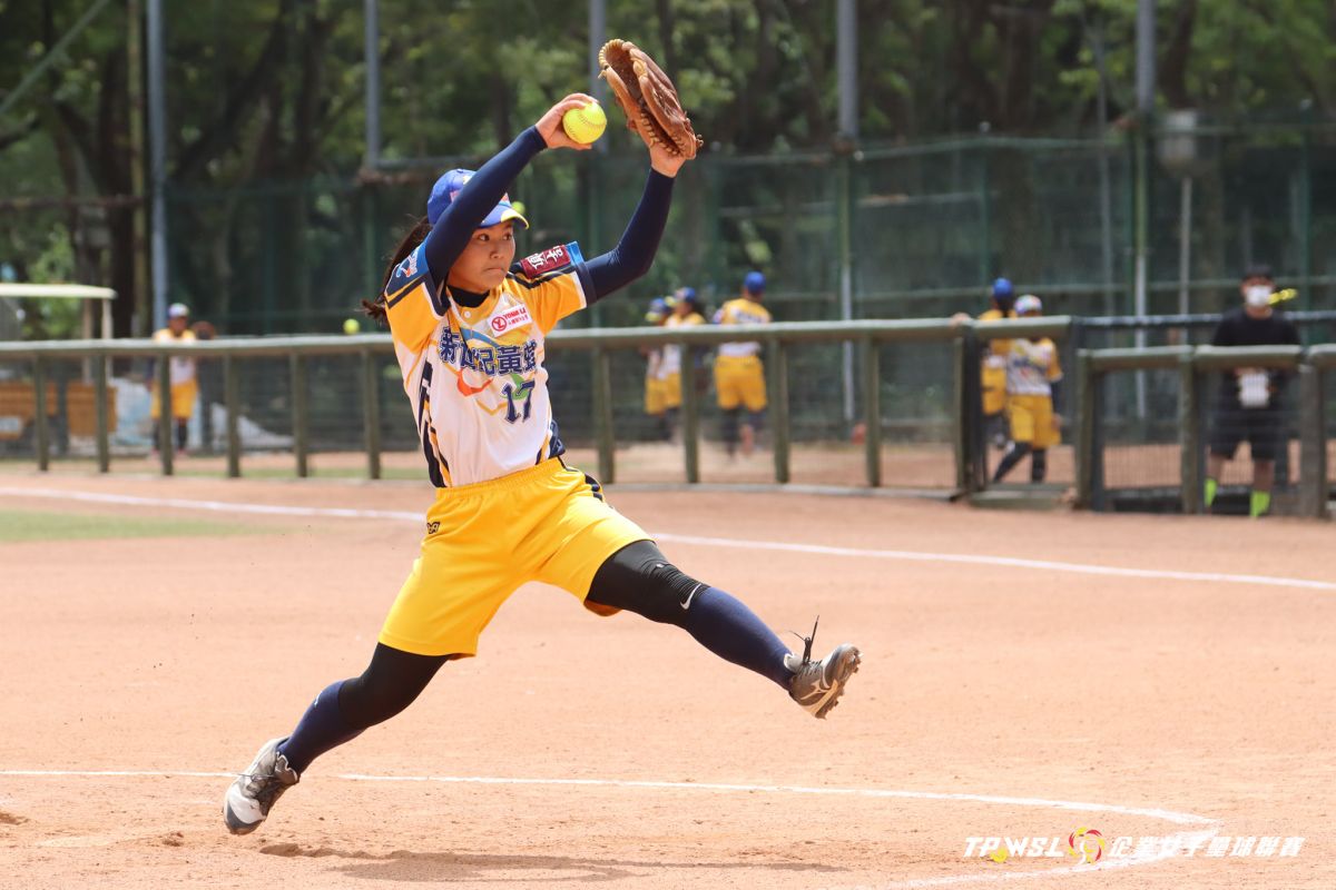 ▲黃蜂隊朱怡珊先發表現出色。（資料照／取自企業女壘聯賽）