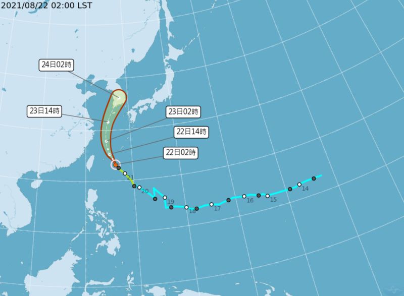 輕颱奧麥斯今最靠近！東半部局部陣雨　午後山區防大雨  
