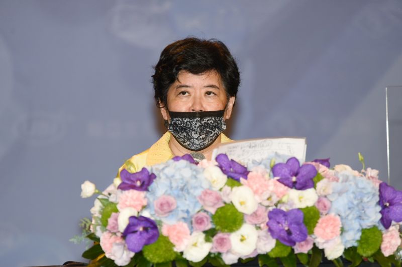 ▲聯亞生技開發公司董事長王長怡親自召開記者會。(圖/記者陳明安攝)