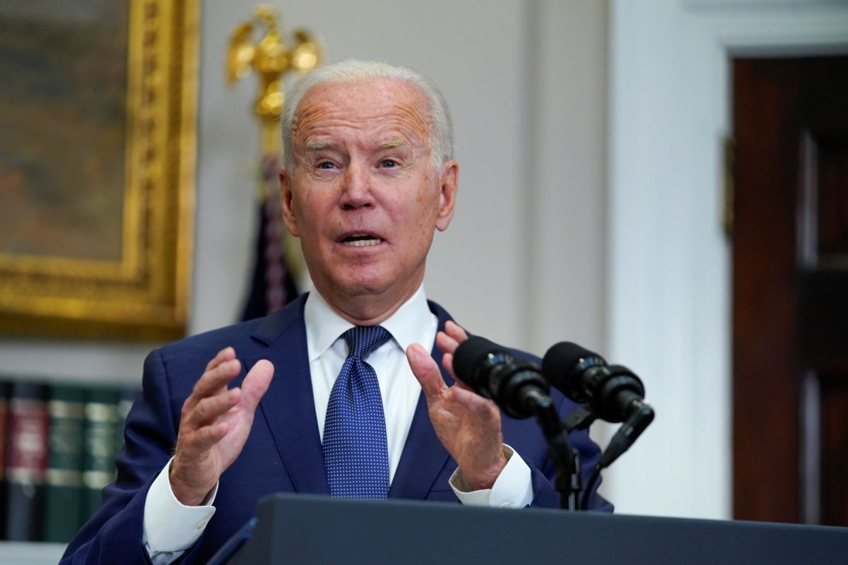 ▲美國總統拜登今天表示，他仍計劃在8月31日前完成備受矚目的阿富汗撤軍，但若有必要將延長期限。（圖／美聯社／達志影像）