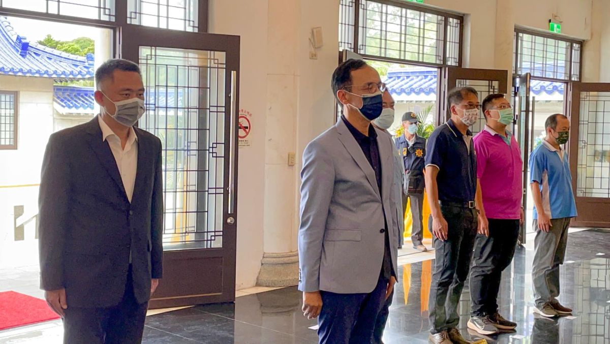 ▲參選國民黨主席的朱立倫今（23）日前往金門。（圖／翻攝自朱立倫臉書）