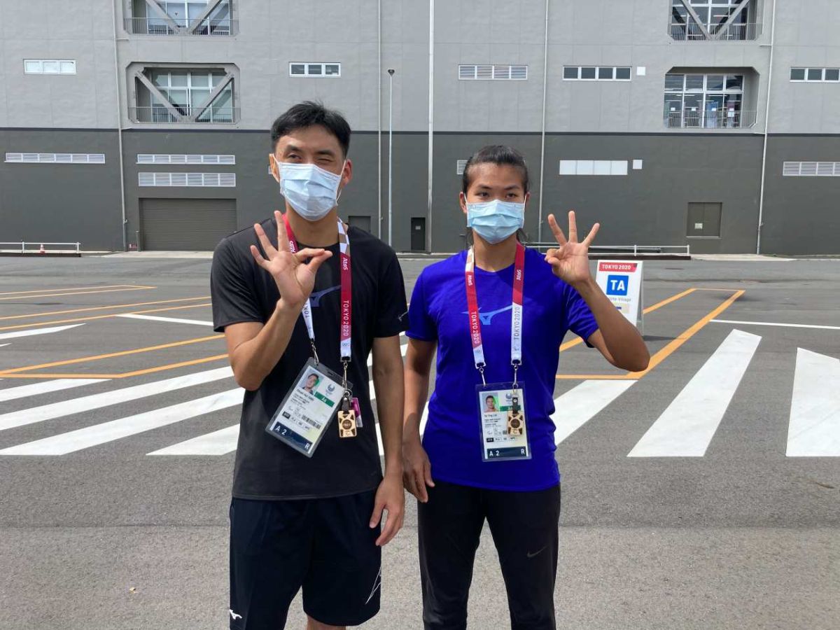 ▲楊川輝（左）、劉雅婷將為我國掌旗。（圖／總會提供）