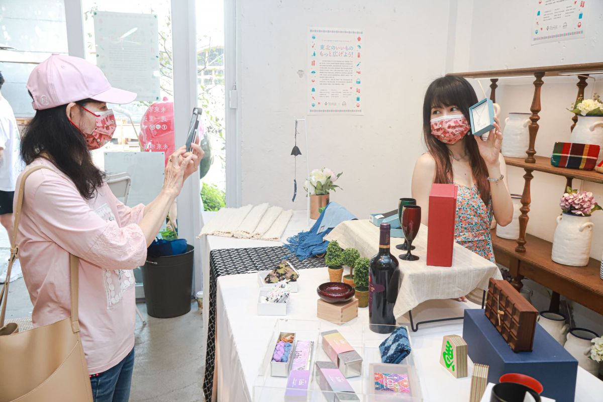 ▲日本東北地方特色物品展，落腳台北華山園區未来市。（圖／葉政勳拍攝）