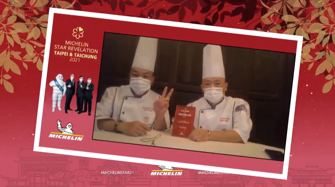 ▲《2021臺北臺中米其林指南》星級餐廳名單今（25）日公布，圖為頤宮再度獲得米其林三星殊榮。（圖／擷取自YouTube《亞洲米其林指南》直播畫面）