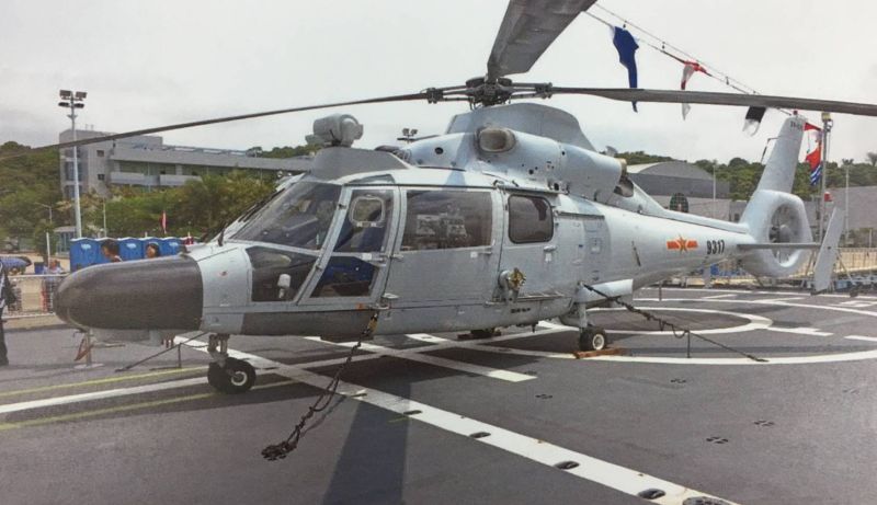 ▲共軍直-9反潛直升機。（圖／國防部提供）