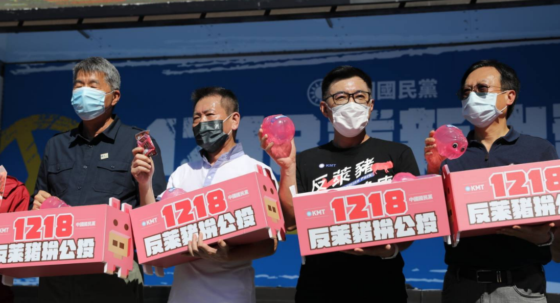 ▲國民黨辦公投宣傳活動，民進黨發言人簡舒培認為，這是國民黨主席江啟臣將公投作為主席選舉造勢之用，無助公共議題討論。（圖／國民黨提供）