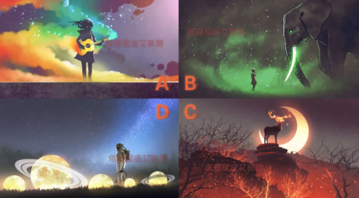 ▲憑直覺選一張圖，看你今生注定「還誰的債」。（圖／翻攝自塔羅牌艾菲老師 微信官方帳號）