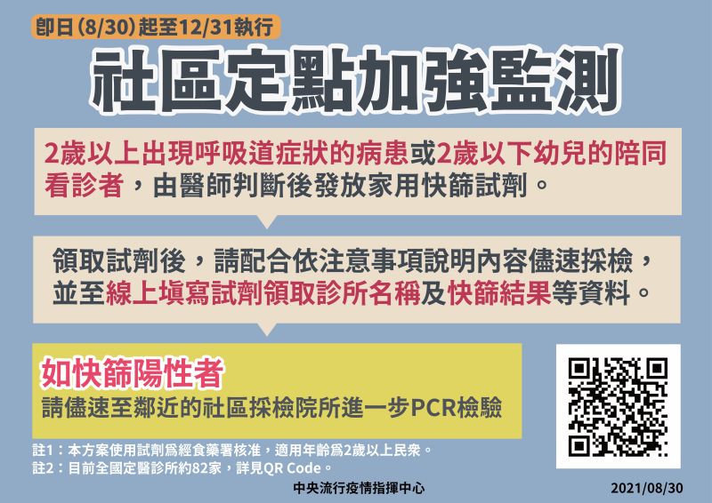 ▲指揮中心說明社區定點加強監測工作區域。(圖/指揮中心提供)