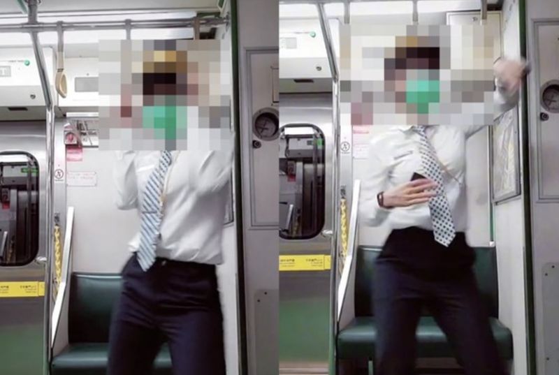 ▲台鐵一名正妹列車長下班後在車廂熱舞上傳影片，引發熱議。（圖/翻攝抖音）