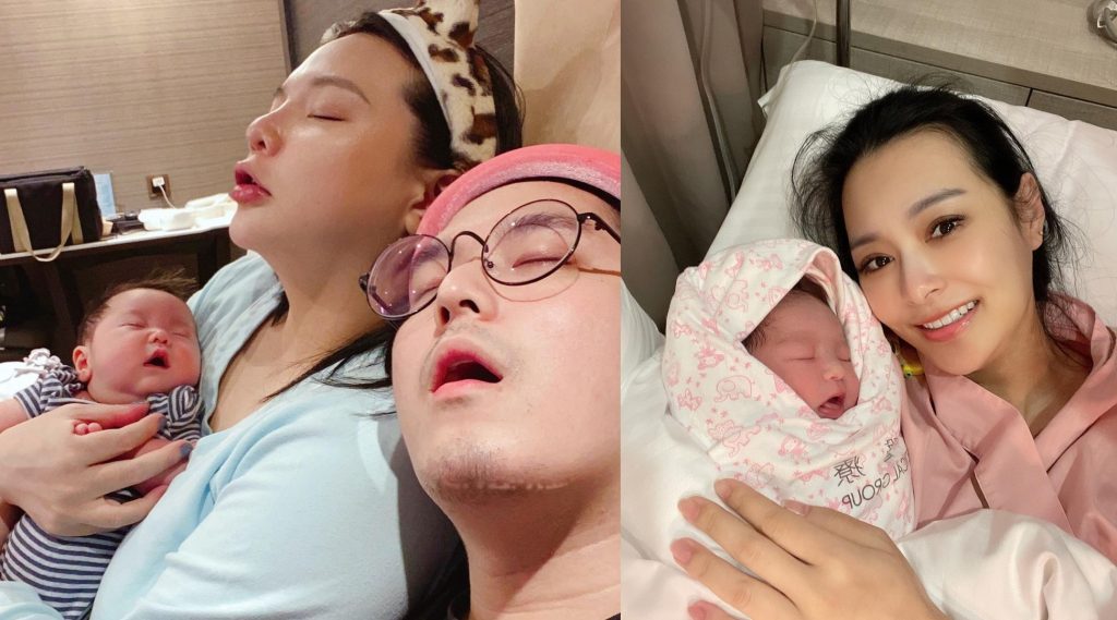 ▲小甜甜夫妻餵奶累到睡著；王思佳則有老公Joe自製餵奶神器幫忙分擔。（圖／小甜甜、王思佳IG）