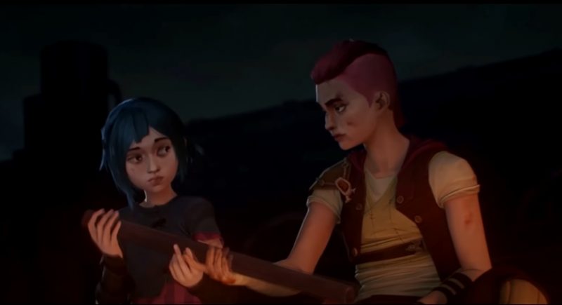 《奧術》第二部預告片較第一部溫馨許多。 翻攝自《英雄聯盟》官方微博