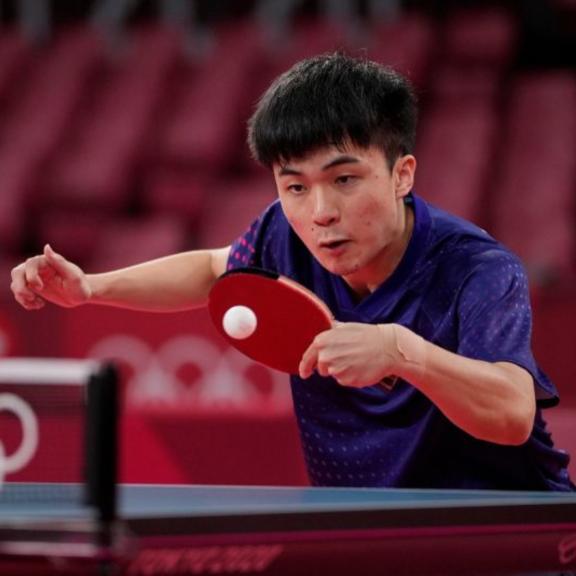 ▲林昀儒在東京奧運桌球賽後，世界排名已經攀升至全球第五。（圖／美聯社）
