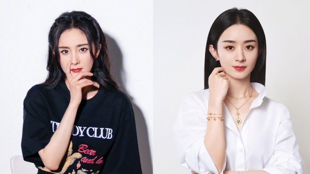 ▲楊冪、趙麗穎在《富比士》中國名人榜高居前十名。（圖／楊冪、趙麗穎微博）