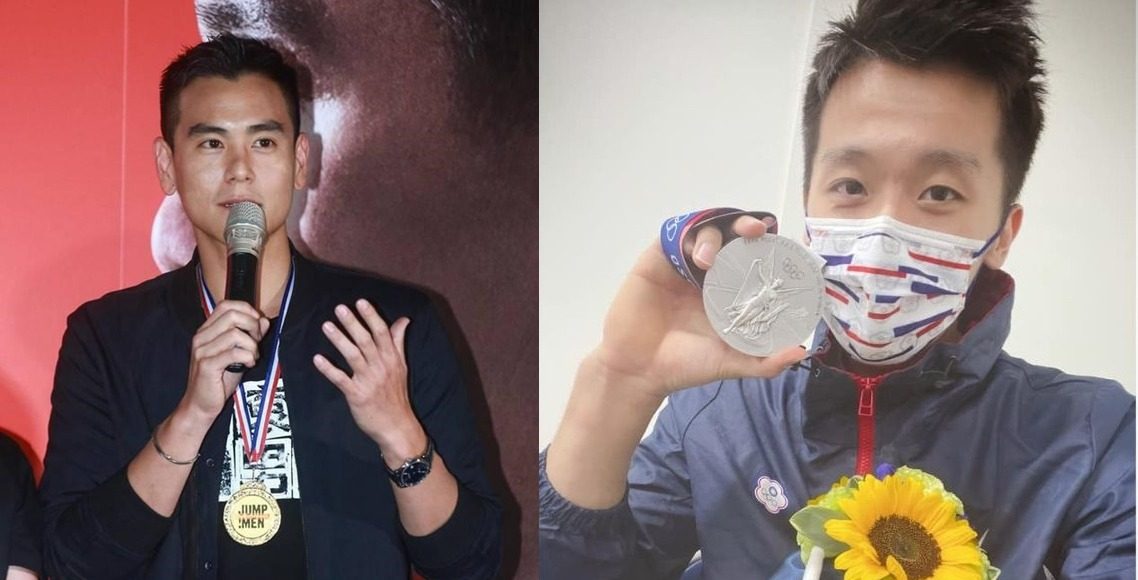 ▲李智凱（右圖）在奧運獲得鞍馬銀牌，彭于晏隔空祝賀。（圖／資料照、李智凱臉書）