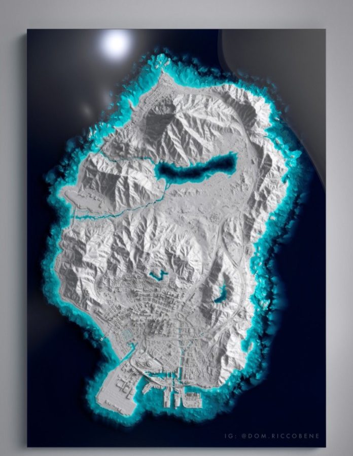 耗時400小時！外國設計師3D列印重現《俠盜獵車手V》地圖
