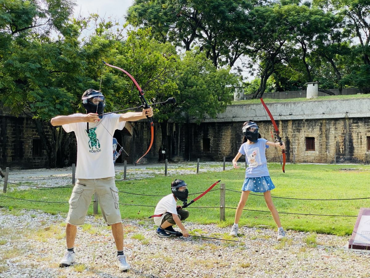 ▲新北市立淡水古蹟博物館特規劃9月20日在國定古蹟滬尾礮臺舉辦限量的「中秋射日－古蹟射箭賽」活動。（圖／新北市立淡水古蹟博物館提供）
