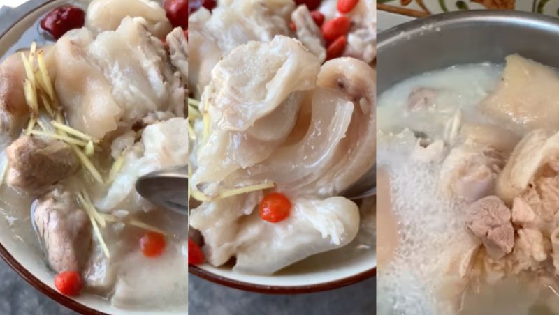 ▲原PO分享「家常豬腳湯」的做法。(圖/翻攝自《廚藝公社》)