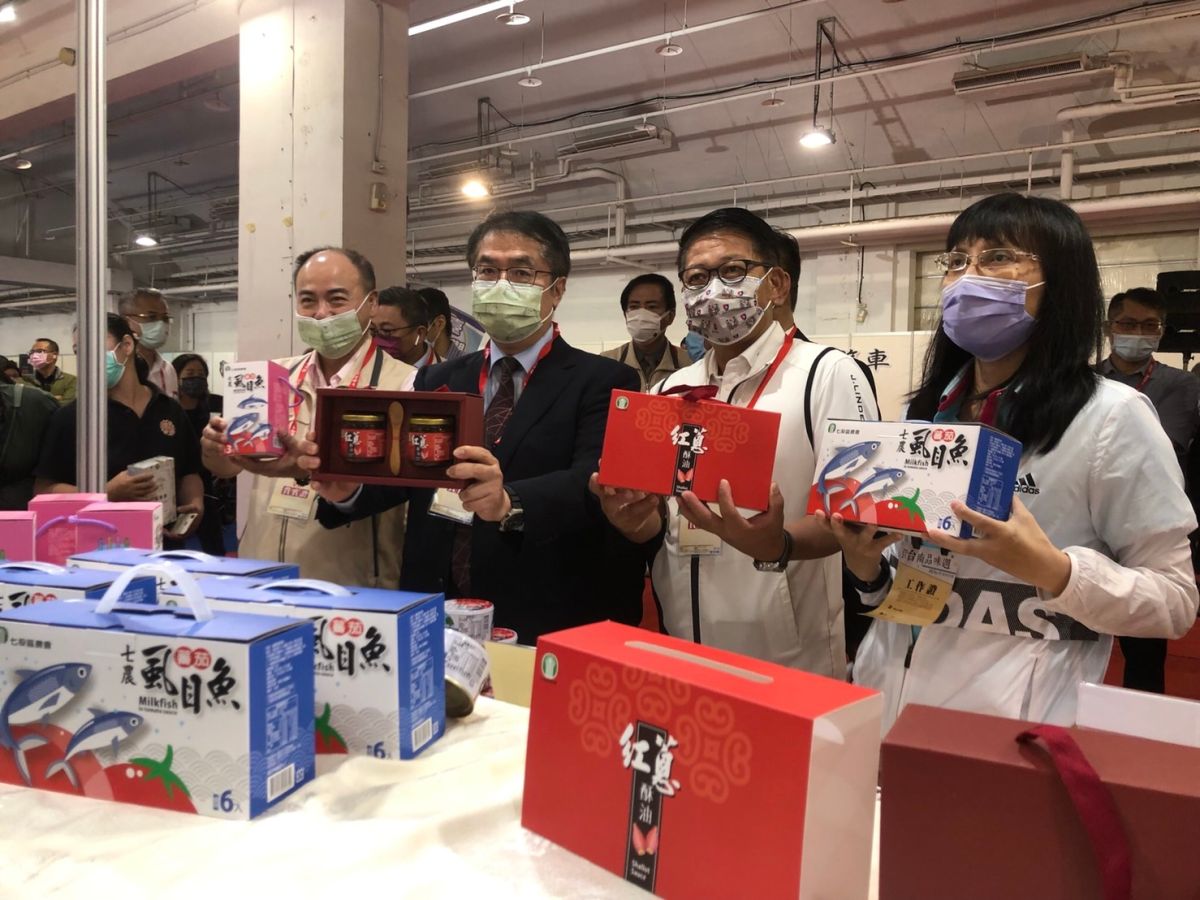 ▲黃偉哲歡迎民眾前來台南品味周參觀，一次購足又可抽大獎（圖／記者陳諭申攝，2021,09,03）
