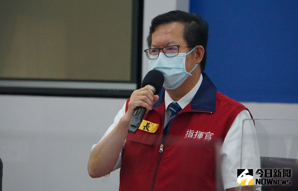 ▲桃園市長鄭文燦表示，國人應對機組員關懷支持，勿標籤化。（圖／記者呂炯昌攝，2021.09.04）