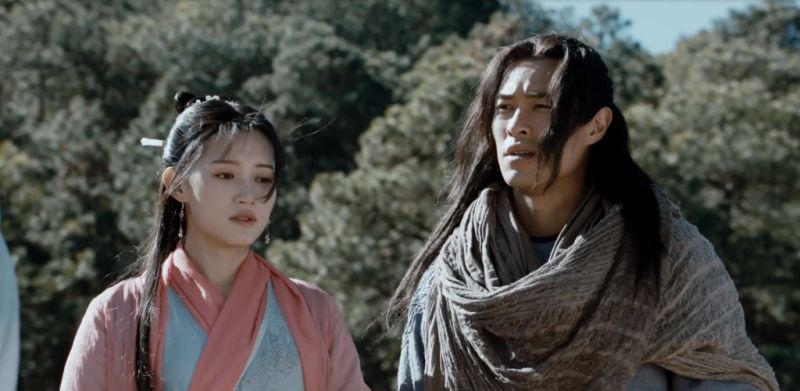 ▲蘇青（左）飾演的「阿朱」和楊祐寧飾演的「喬峰」有刻苦銘心的愛情。（圖／myVideo提供）