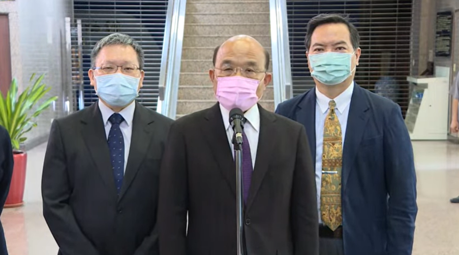 ▲行政院長蘇貞昌表示，現在整體疫情是穩定的，若有防疫作為調整會由指揮中心宣布。（圖／翻攝自共訊畫面）