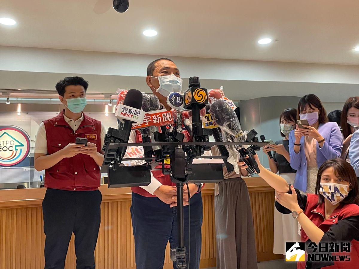 ▲侯友宜呼籲，希望中央在基因定序的方面加快，因為懷疑是Delta變種病毒的入侵。（圖／記者陳志仁攝，2021.09.07）