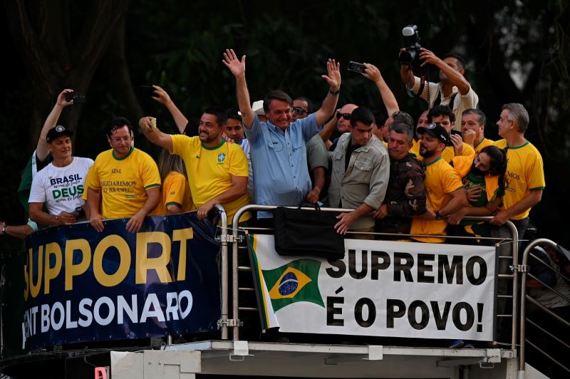 巴西總統反民主示威　挨批無視疫情通膨現實問題
